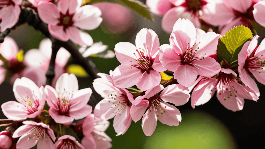 Five-story pagoda of Shitenno-ji with cherry blossoms
