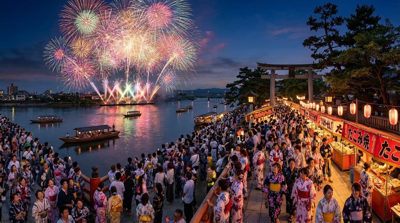 日本夏日祭完全攻略2026：祇园祭、花火大会、盆踊——不可错过的夏祭体验