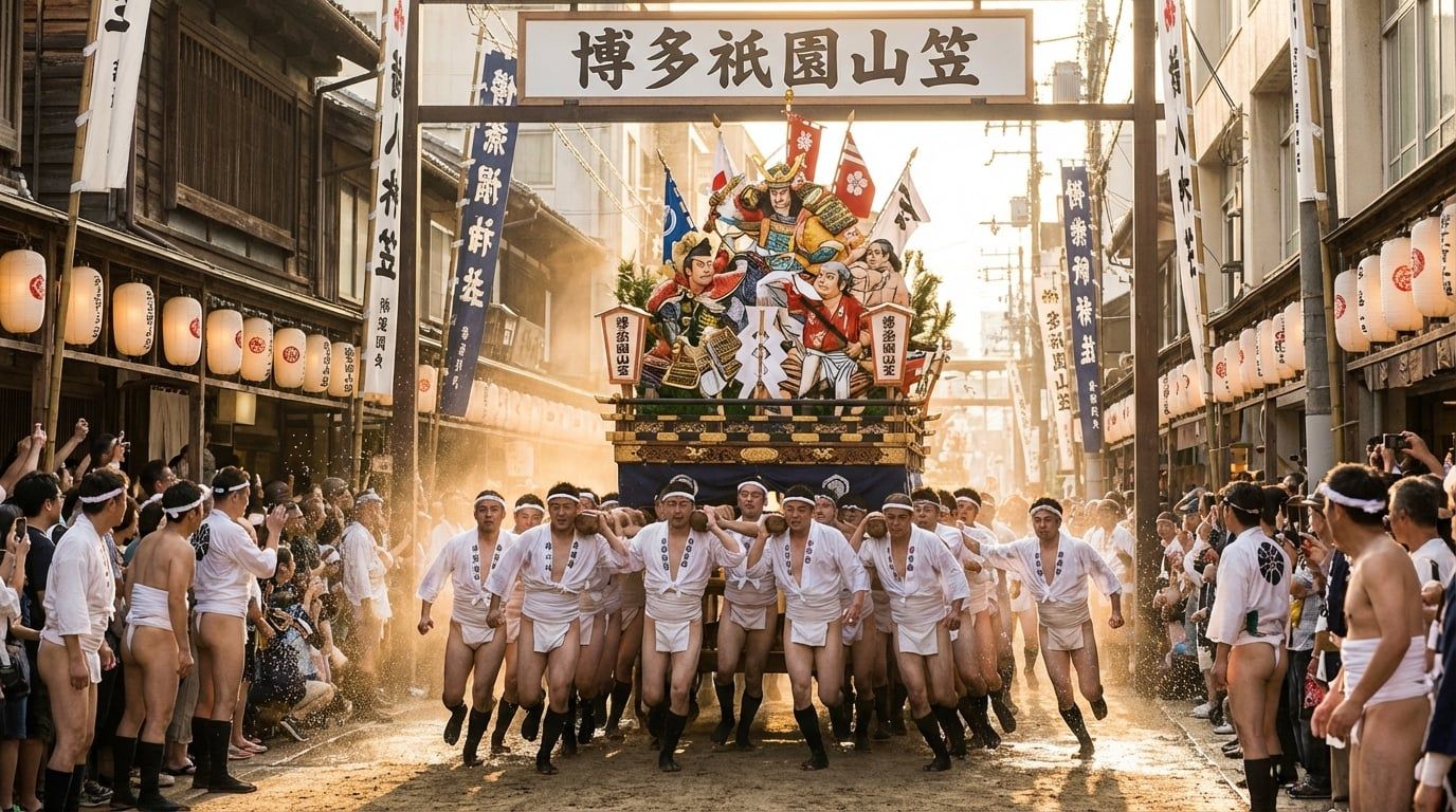 Fukuoka & Kyushu Festivals: Yamakasa, Dontaku, and Southern Fire