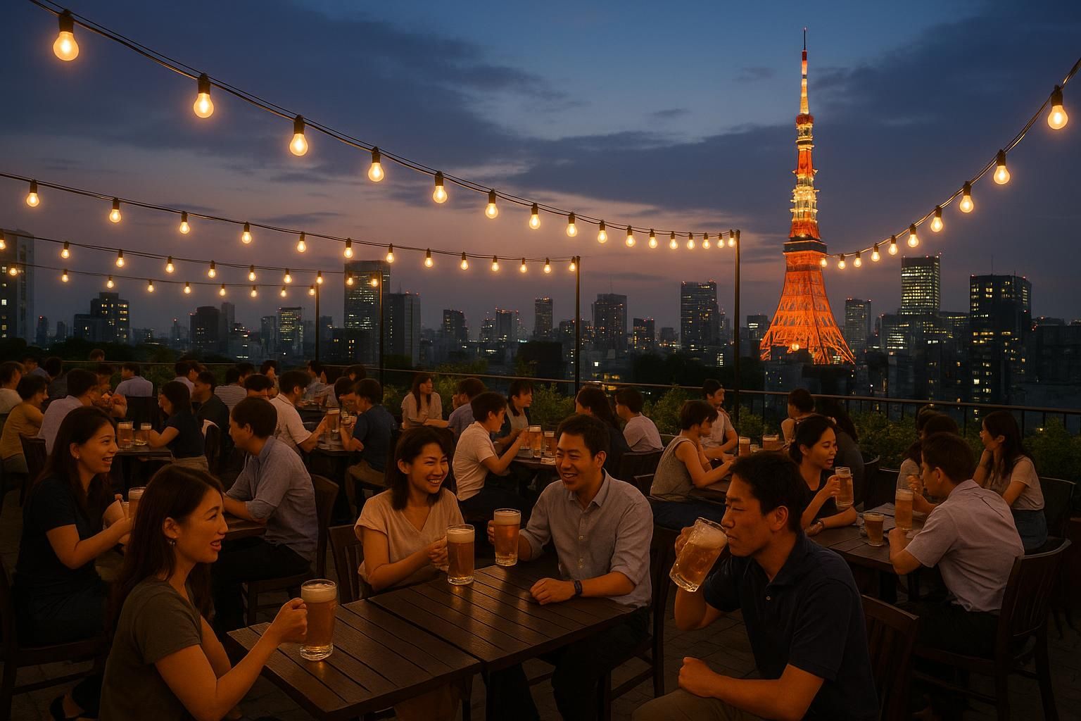 Japan's Rooftop Beer Gardens: Your Complete Guide to Nomihoudai Under the Stars