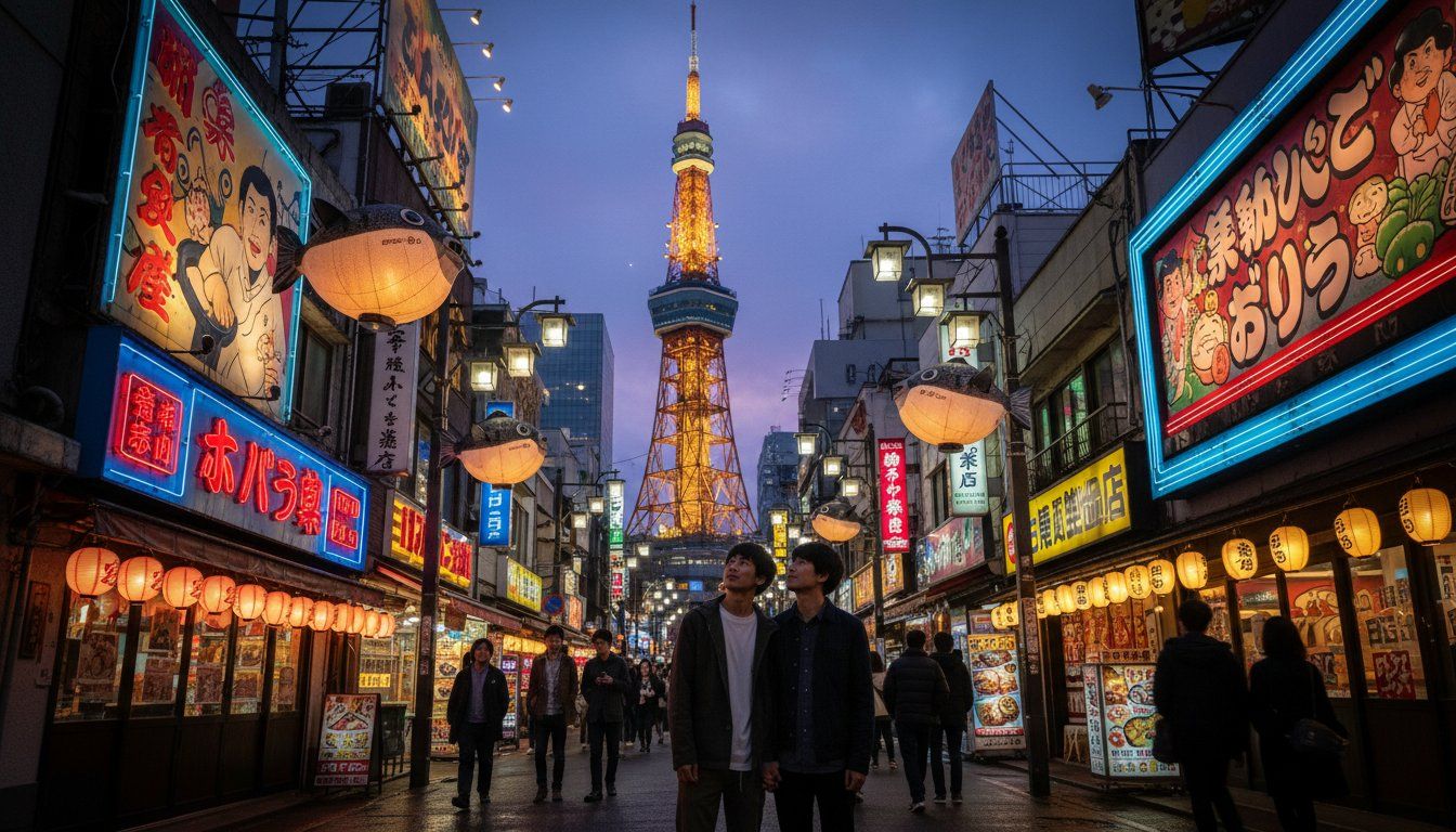 Shinsekai Osaka Deep Walk — Kushikatsu, Standing Bars & Hidden Alleys