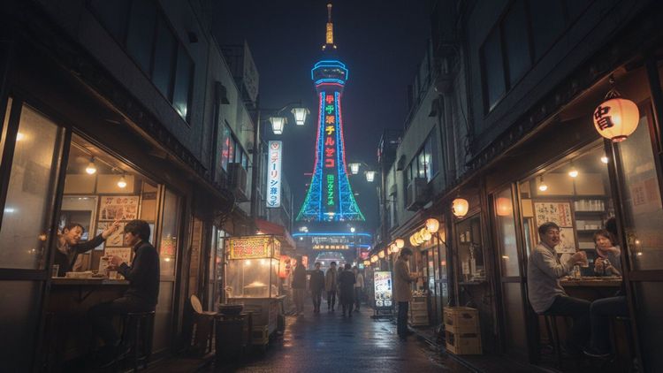 Tennoji Tachinomi Hop: Standing Bar Crawl in Osaka's Underbelly